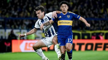 Boca venció 2-1 a Talleres y quedó en lo más alto de la tabla anual