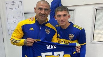 Cedido: Tomás, el hijo del Cata Díaz, se fue de Boca y ya tiene nuevo club
