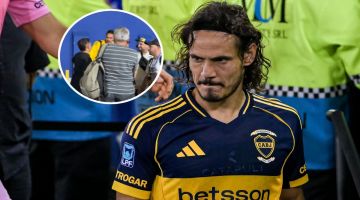 Cómo fue el encuentro entre Cavani y un grupo de hinchas de Boca a la salida de La Bombonera