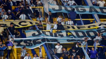 El cantito de los hinchas de Boca para River justo antes de Argentina vs. Mauritania