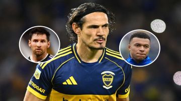 El PSG hizo un posteo con Edinson Cavani y generó polémica por Messi y Mbappé