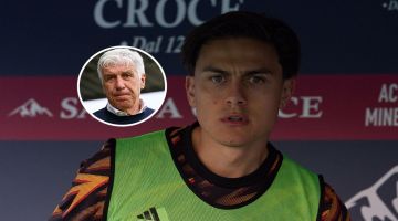 Gian Piero Gasperini, DT de Roma lo ve a Paulo Dybala “comprometido” y confunde a Boca