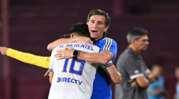 La respuesta de Claudio Úbeda sobre por qué Merentiel lo abrazó en el festejo: “No soy el indicado…”