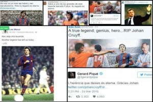 Messi despide a Cruyff: “Nos deja otra leyenda”