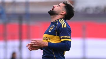 Milton Giménez sufrió una molestia y es duda en Boca para el duelo con Sarmiento