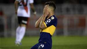 Nicolás Capaldo falló clara oportunidad de gol para Boca