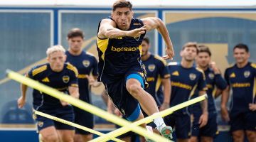 No es Cavani: por una tendinitis, un jugador de Boca todavía no pudo trabajar a la par del plantel