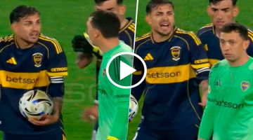 No se vio: el fuerte reclamo de Leandro Paredes a Agustín Marchesín en Boca luego de que cometiera penal