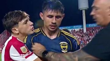 No se vio en TV: un hincha de Unión invadió el campo de juego y fue corriendo hacia Adam Bareiro