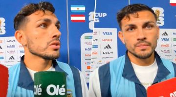 Paredes le agradeció a Scaloni y su staff por ayudarlo en un momento de “incertidumbre”