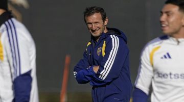 Planteo ofensivo: el equipo que probó Arruabarrena para Boca vs. Sarmiento