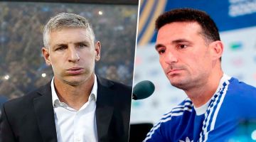 Scaloni bromeó con Martín Palermo y Djalminha: “Este jugaba mejor que vos”