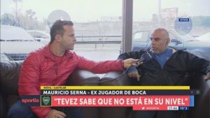 Serna: Tevez sabe que no está en su mejor nivel