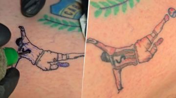 Un hincha de Boca se tatuó el quite de Leandro Paredes ante Egipto
