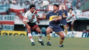 Un River-Boca de hace 20 años fue el último partido de Maradona