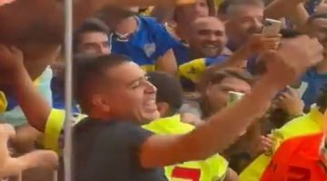VIDEO: El festejo de Juan Román Riquelme con los hinchas tras el triunfo de Boca sobre River