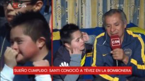 VIDEO: Habló Santi, el nene que emocionó a Tevez